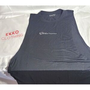 Men's EkkoVision Ekko Signature Cut Off Tank Top - Black - Size XXL